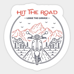 Hit The Road 1 Sticker